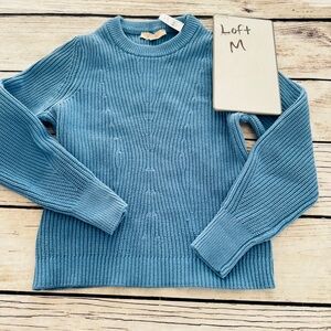 LOFT Women's Ribbed Crew Neck Sweater